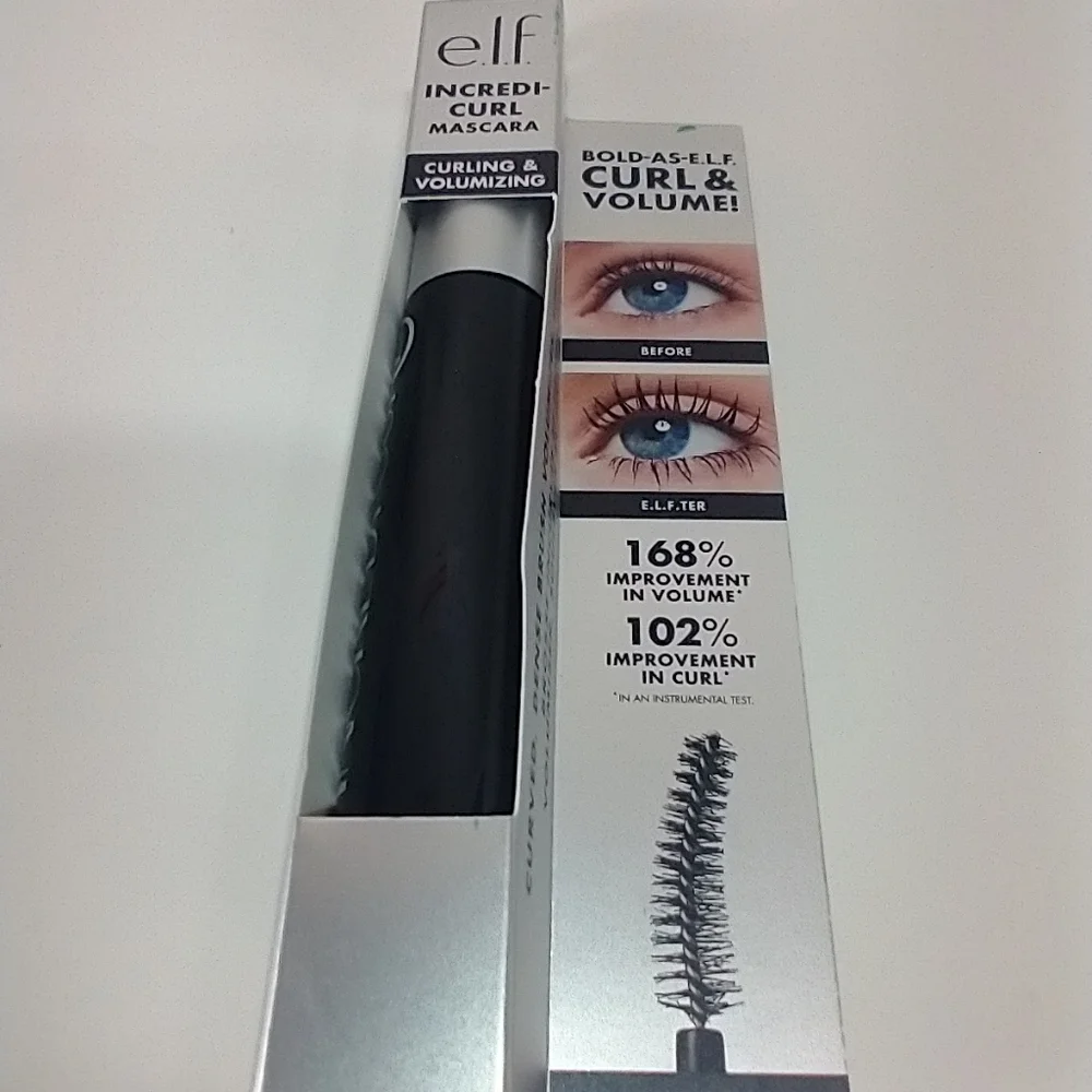 ELF Lash Incredicurl Mascara ,Pitch Black,0.32oz& Moisturizer Oat Milk Ceramides